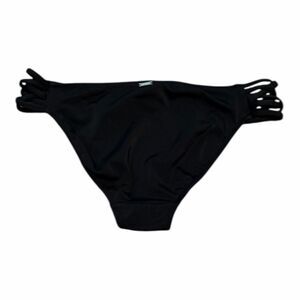 PINK VICTORIA’S SECRET Women’s Black Strappy Bikini Bottoms Size XS